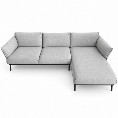 IKEA ÄPPLARYD 3-Seater Sofa with Reversible Chaise Longue – Lejde Light Grey – 290 cm - Al Thahani Furniture
