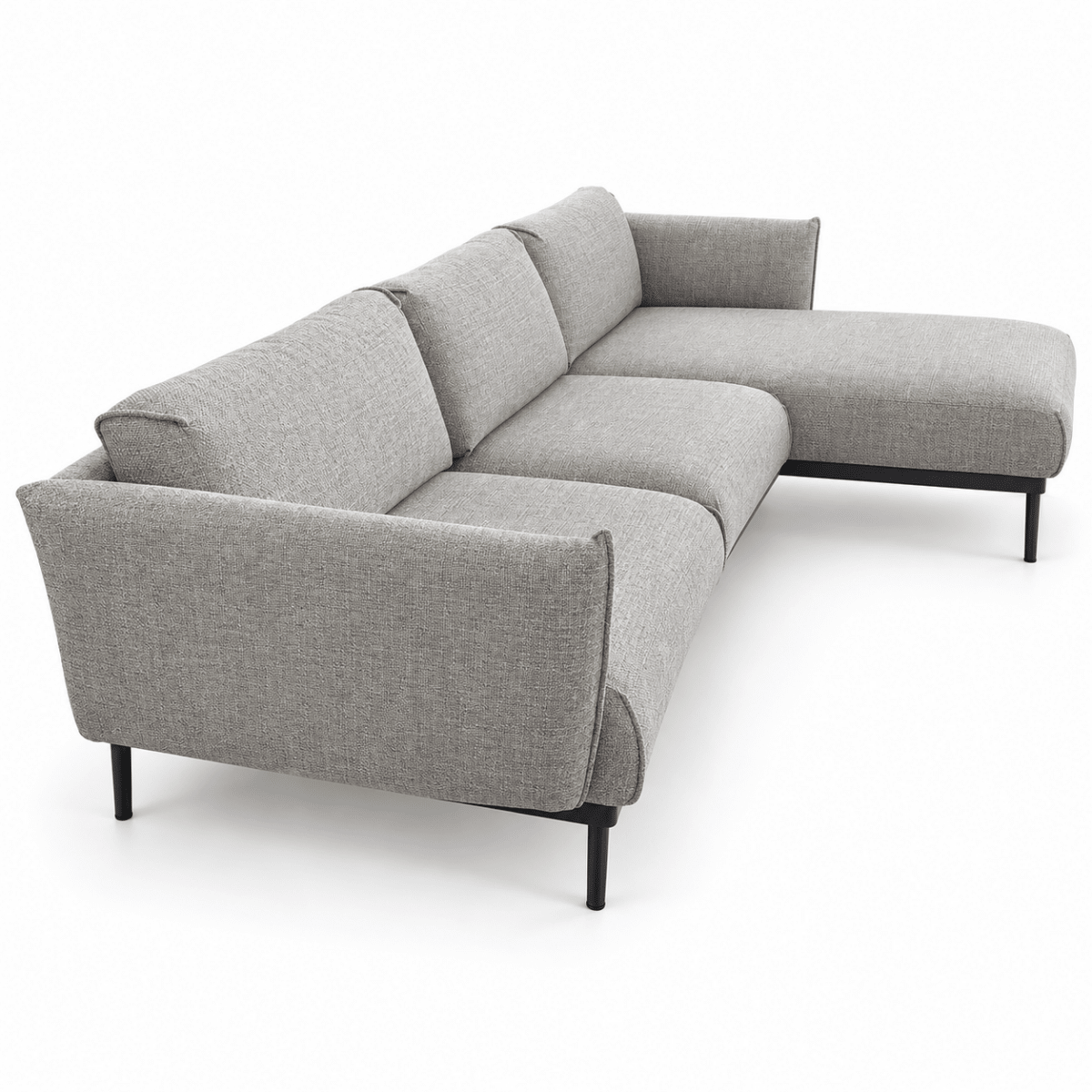 IKEA ÄPPLARYD 3-Seater Sofa with Reversible Chaise Longue – Lejde Light Grey – 290 cm - Al Thahani Furniture