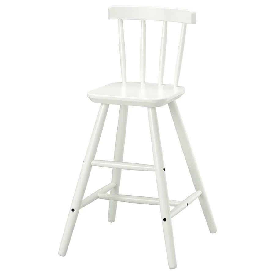 IKEA AGAM Junior Chair in White Solid Wood | Sturdy & Timeless - althahanifurniture