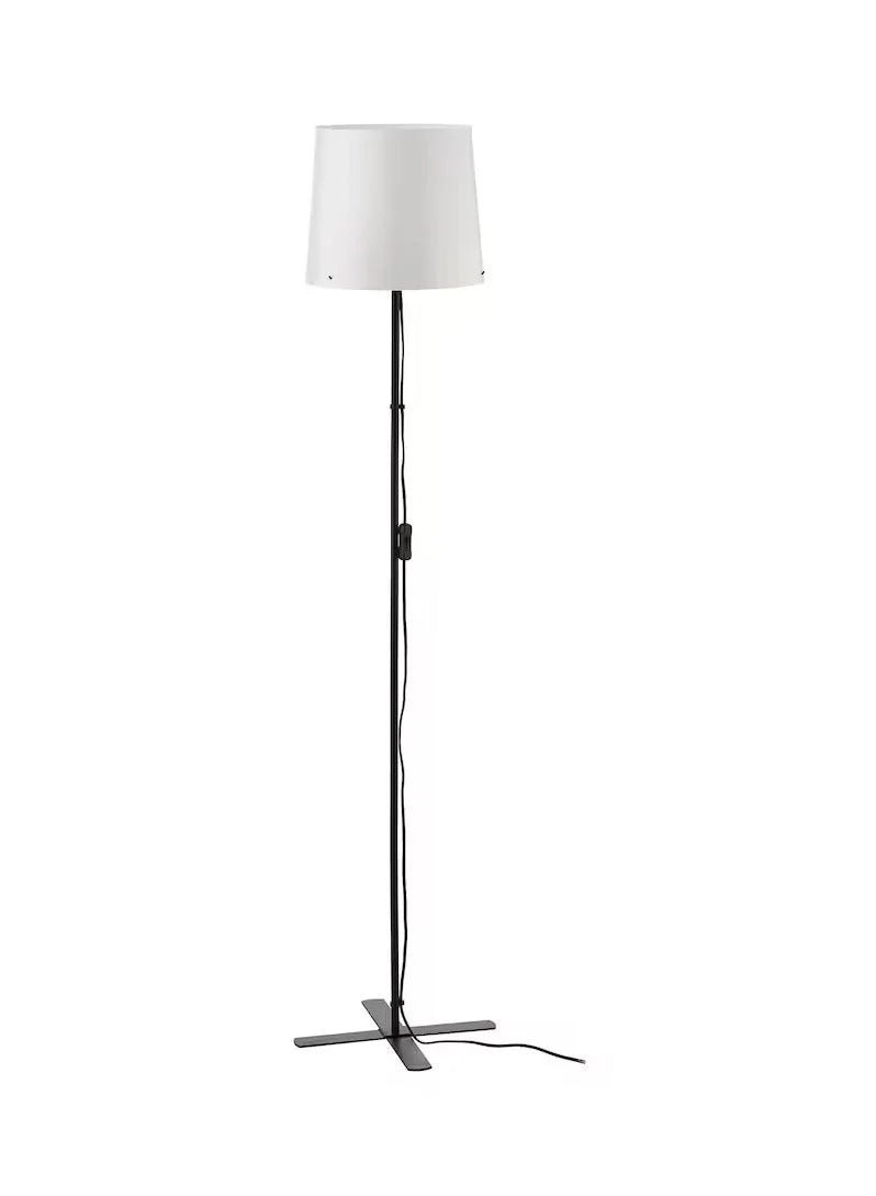 IKEA BARLAST Floor Lamp | Black & White | Industrial Modern Design - althahanifurniture