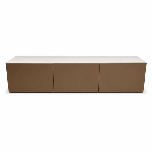IKEA BESTÅ 3-Door TV Bench | White & Beige - Al Thahani Furniture