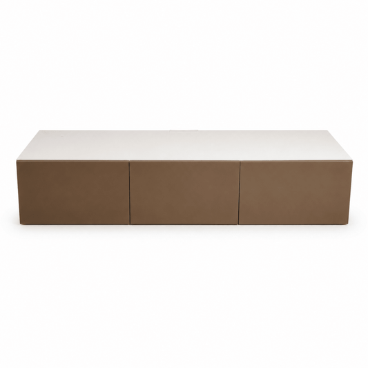 IKEA BESTÅ 3-Door TV Bench | White & Beige - Al Thahani Furniture