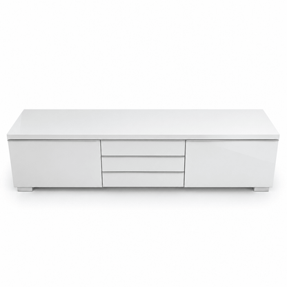 IKEA BESTÅ 5-Drawer TV Bench – High-Gloss White – 180 × 42 × 39 cm - Al Thahani Furniture