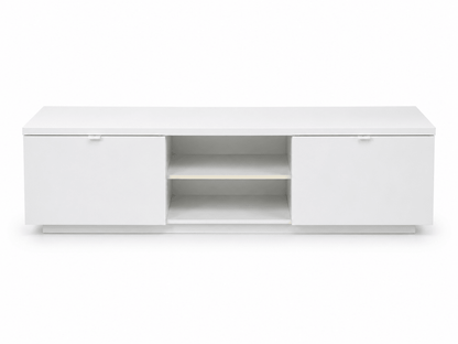 IKEA BESTÅ TV Bench with 2 Cabinets and Open Shelves | White, 180x42x38 cm - Al Thahani Furniture