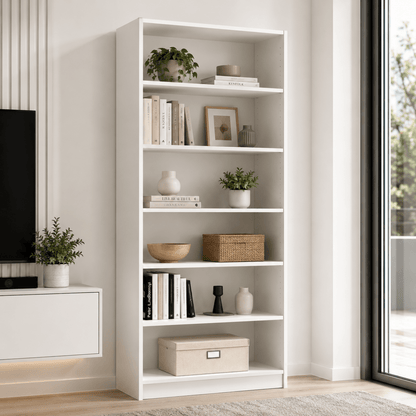 IKEA BILLY Bookcase | White, 80x28x202 cm - used 4 months - Al Thahani Furniture