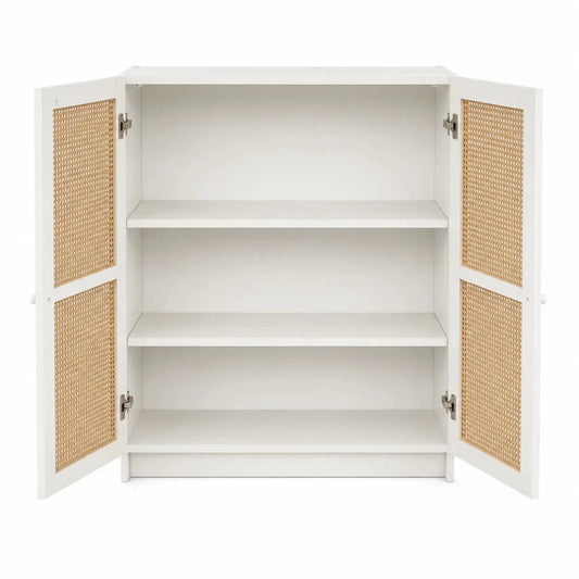 IKEA BILLY/HÖGADAL Bookcase with Doors | used 6 months - Al Thahani Furniture