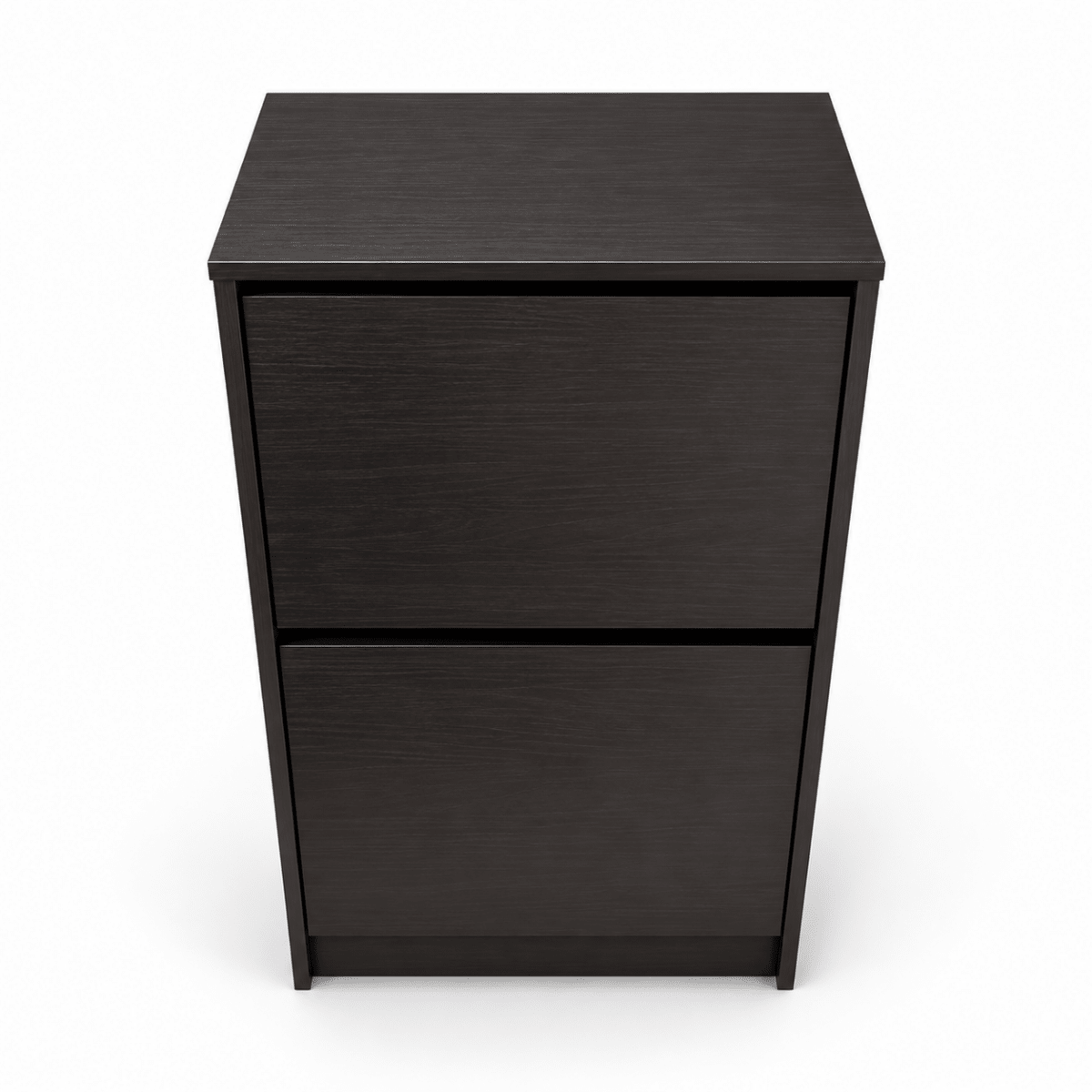 IKEA BISSA 2-Compartment Shoe Cabinet – Black-Brown – 49 × 28 × 93 cm - Al Thahani Furniture