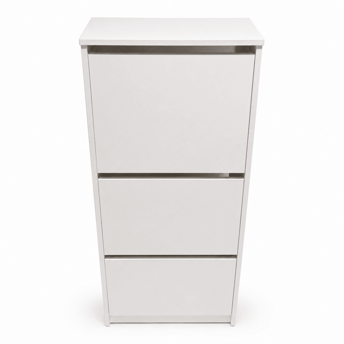 IKEA BISSA 3-Compartment Shoe Cabinet – White - Al Thahani Furniture
