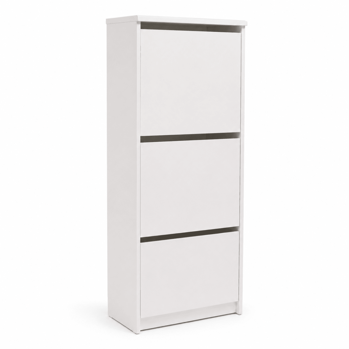 IKEA BISSA 3-Compartment Shoe Cabinet – White - Al Thahani Furniture