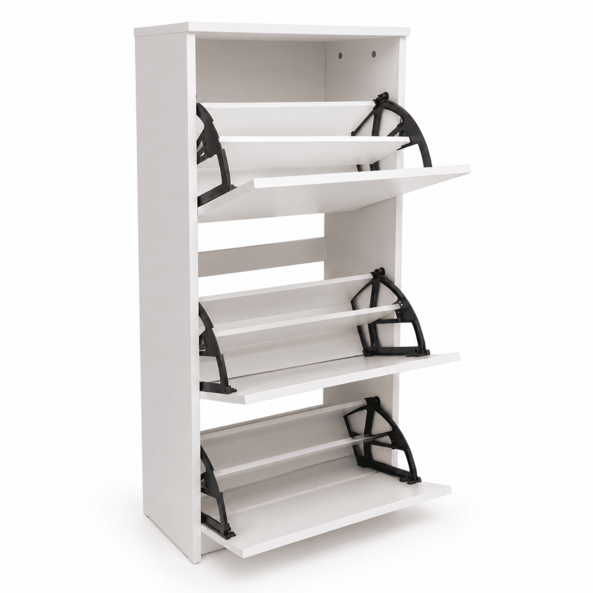 IKEA BISSA 3-Compartment Shoe Cabinet – White - Al Thahani Furniture
