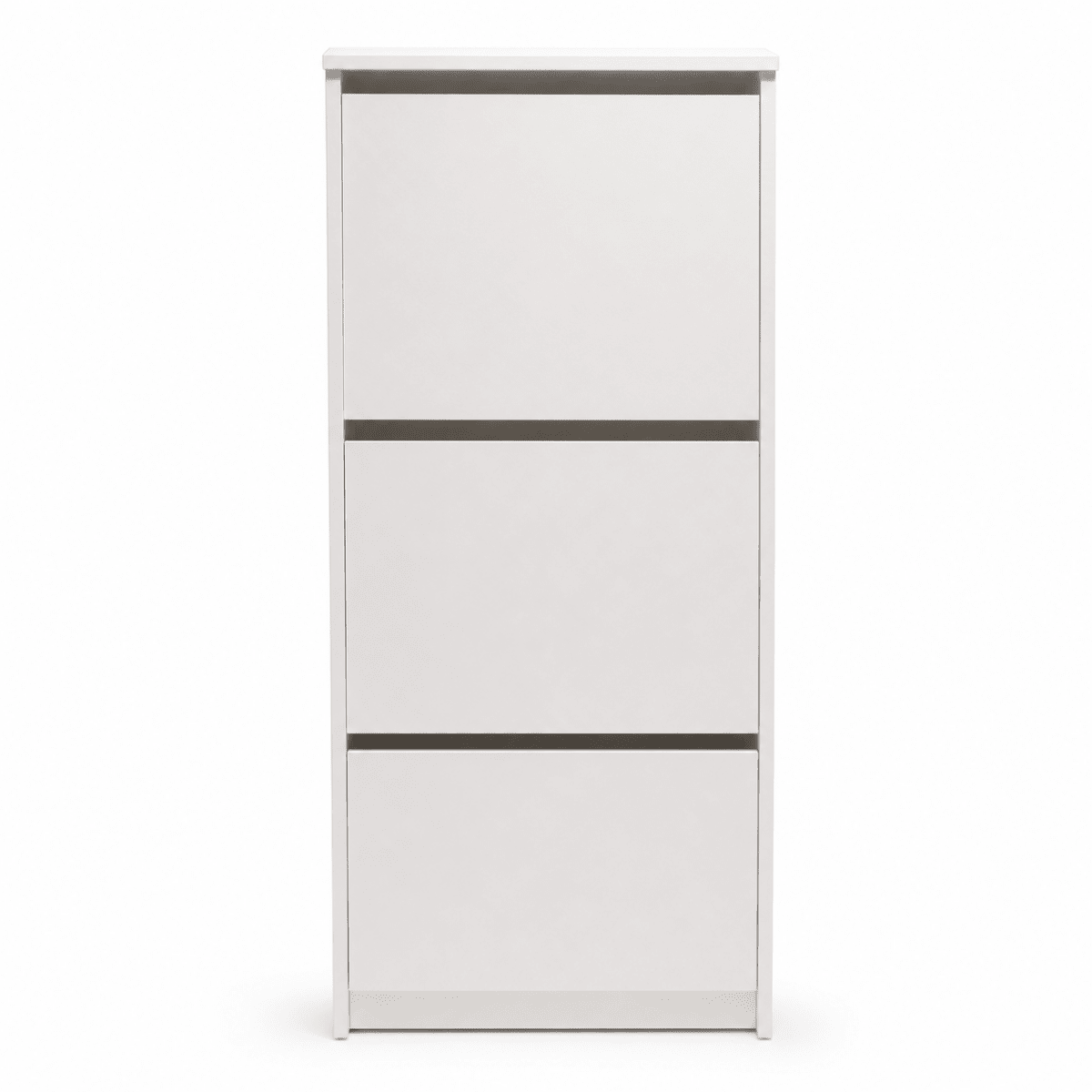 IKEA BISSA 3-Compartment Shoe Cabinet – White - Al Thahani Furniture