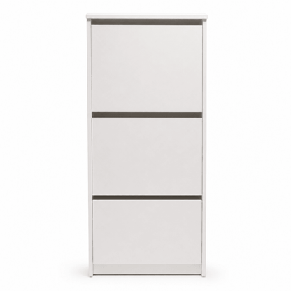 IKEA BISSA 3-Compartment Shoe Cabinet – White - Al Thahani Furniture