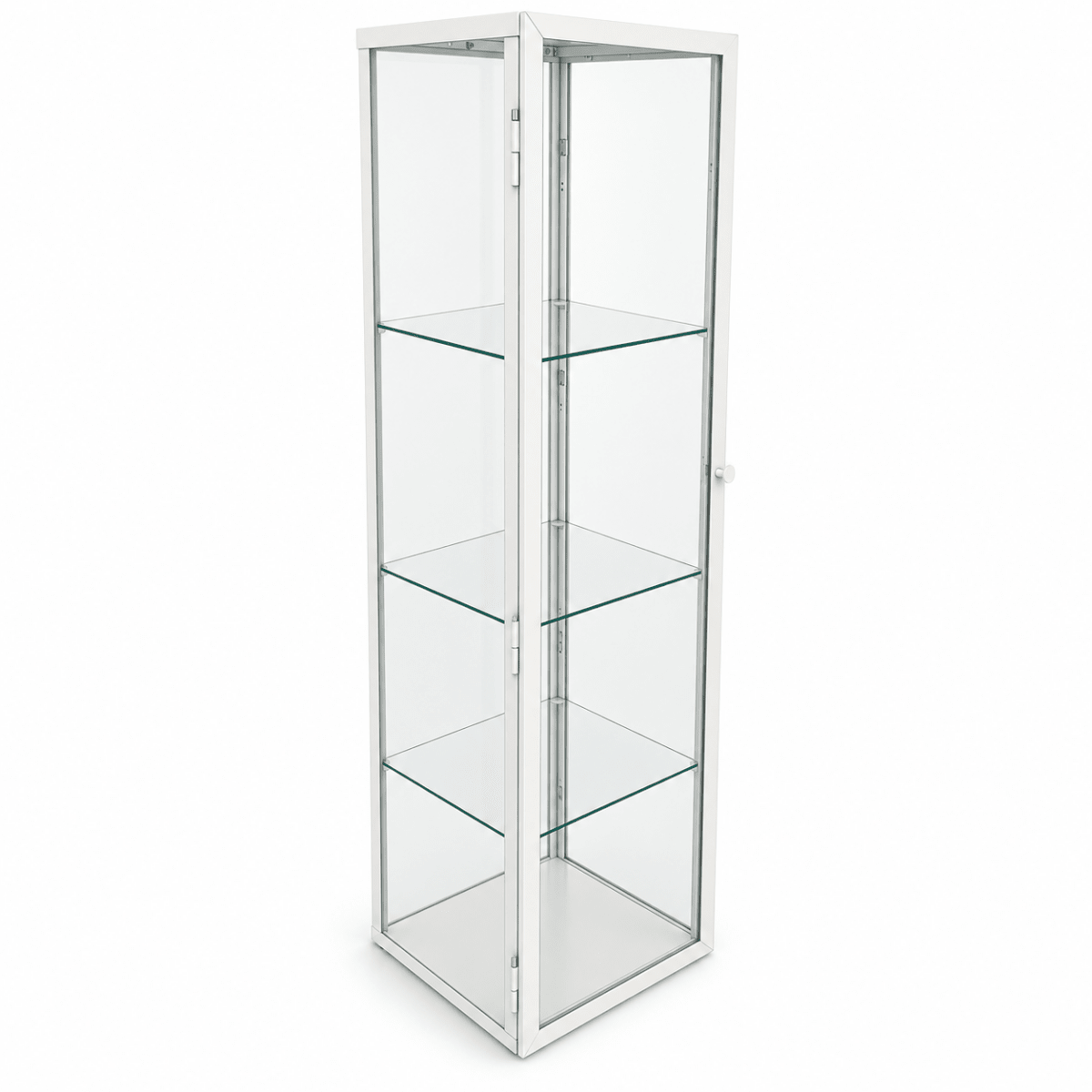 IKEA BLÅLIDEN Glass-Door Display Cabinet – White – 35 × 32 × 151 cm - Al Thahani Furniture