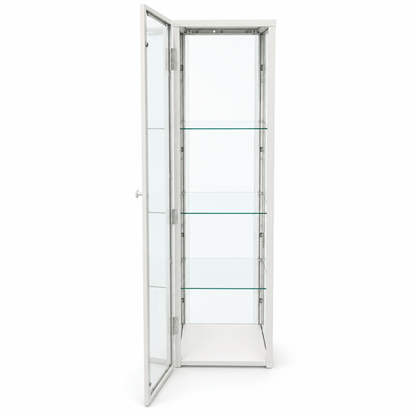 IKEA BLÅLIDEN Glass-Door Display Cabinet – White – 35 × 32 × 151 cm - Al Thahani Furniture