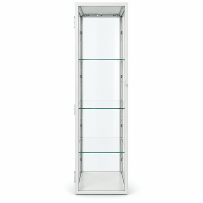 IKEA BLÅLIDEN Glass-Door Display Cabinet – White – 35 × 32 × 151 cm - Al Thahani Furniture