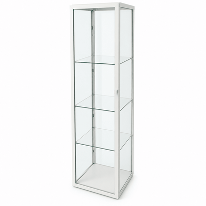 IKEA BLÅLIDEN Glass-Door Display Cabinet – White – 35 × 32 × 151 cm - Al Thahani Furniture
