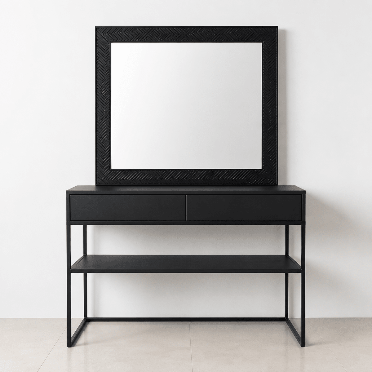 IKEA Black-Brown King Bedroom Set with 180 × 200 cm Bed, Mattress &amp; PAX Wardrobe - Al Thahani Furniture