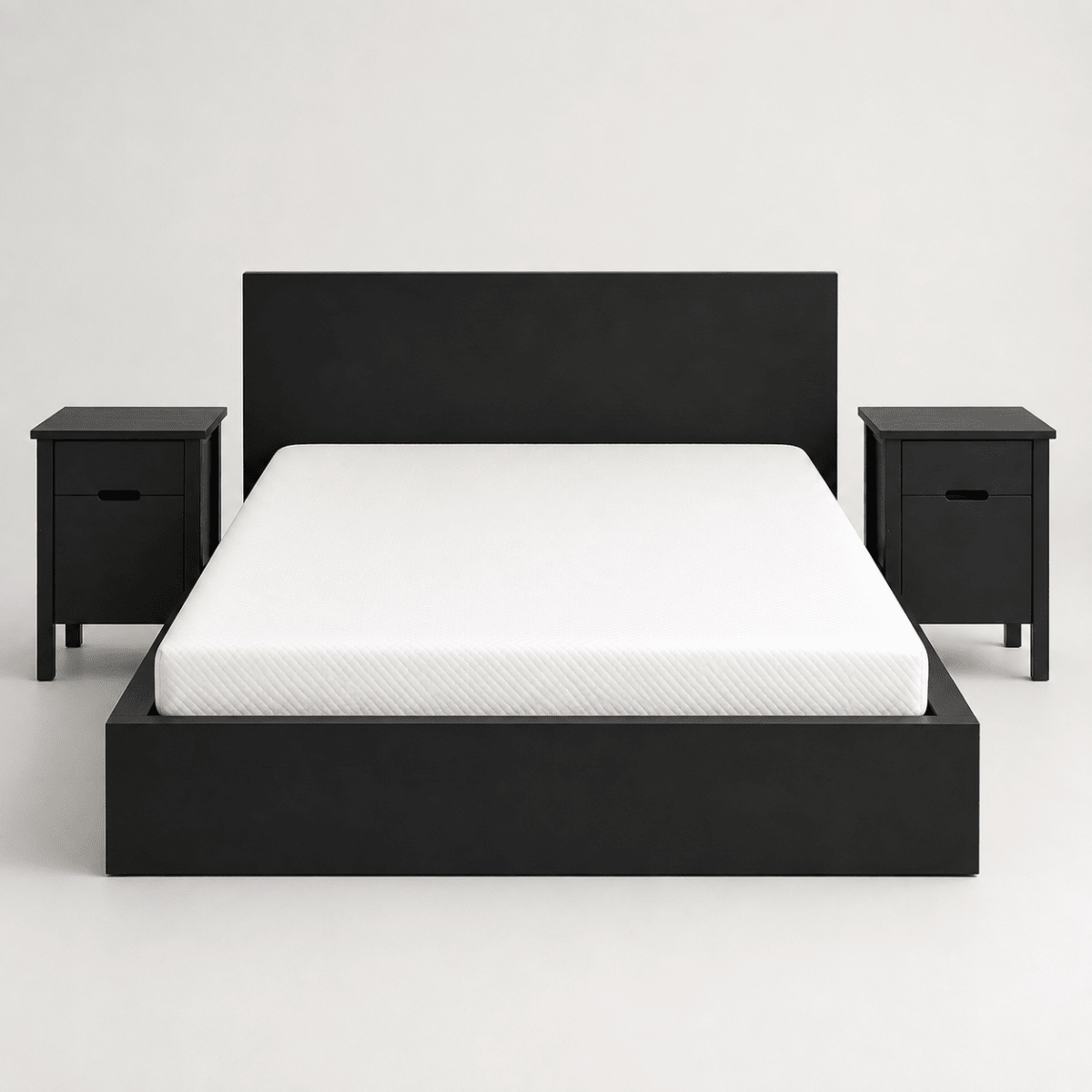 IKEA Black-Brown King Bedroom Set with 180 × 200 cm Bed, Mattress &amp; PAX Wardrobe - Al Thahani Furniture