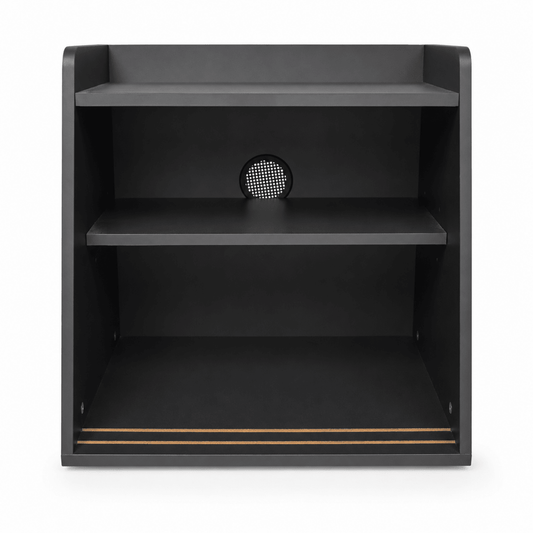 IKEA Black Open Bedside Table - Al Thahani Furniture