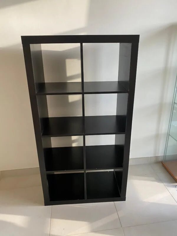 IKEA Black Wooden Shelving Unit - althahanifurniture