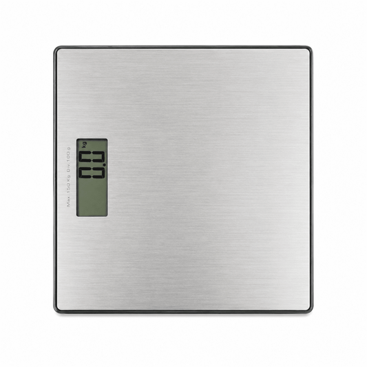 IKEA BORSÅN Digital Bathroom Scale | Stainless Steel, 30x30 cm - used 3 months - Al Thahani Furniture