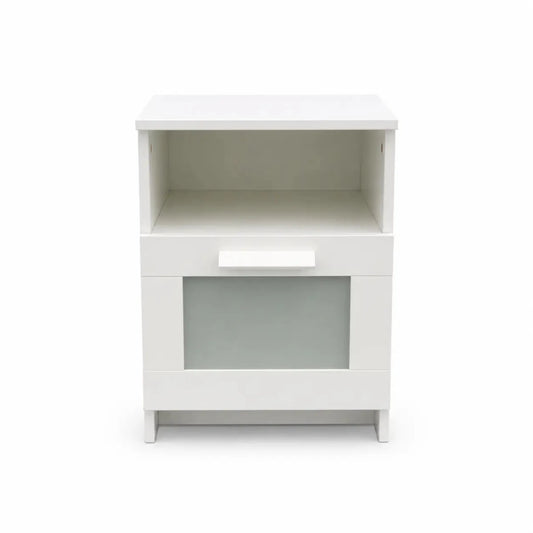 IKEA BRIMNES Bedside Table | White - used 9 months - Al Thahani Furniture