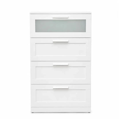 IKEA BRIMNES Chest of 4 Drawers - used 5 months - Al Thahani Furniture