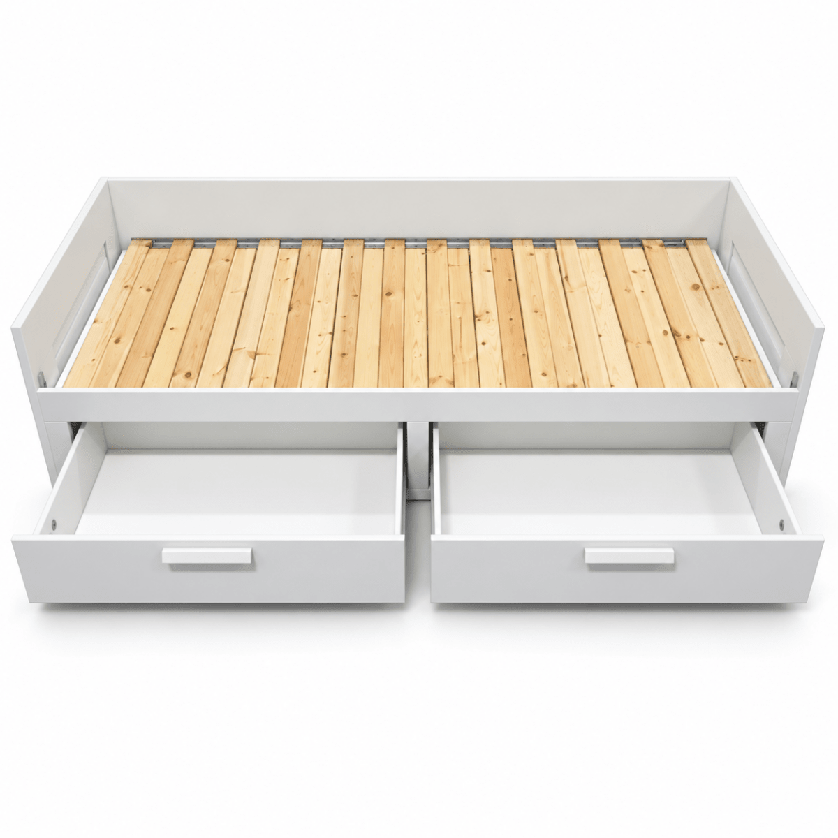 IKEA BRIMNES Extendable Daybed with 2 Storage Drawers – White – 80 × 200 cm - Al Thahani Furniture