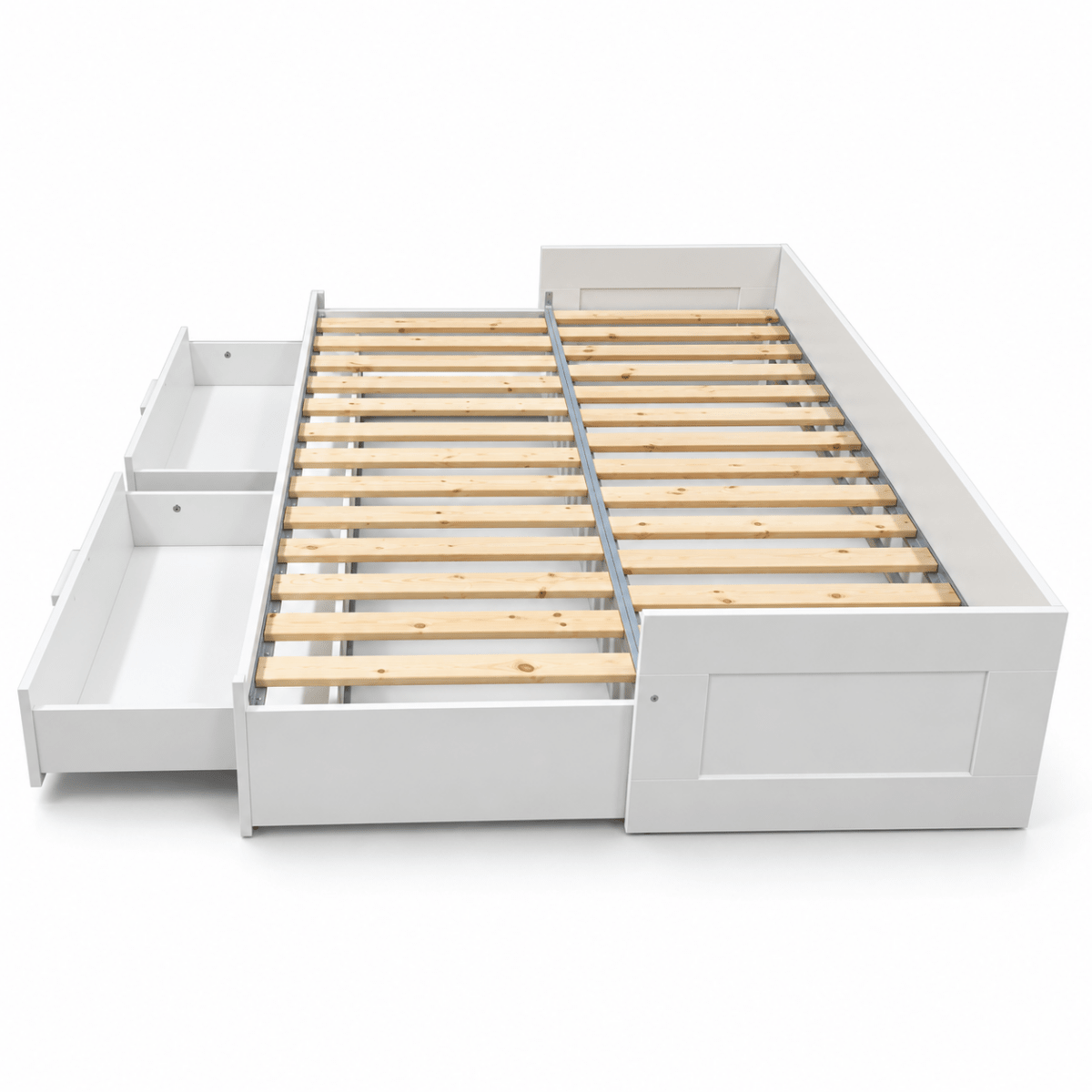 IKEA BRIMNES Extendable Daybed with 2 Storage Drawers – White – 80 × 200 cm - Al Thahani Furniture