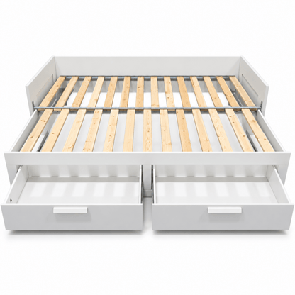 IKEA BRIMNES Extendable Daybed with 2 Storage Drawers – White – 80 × 200 cm - Al Thahani Furniture