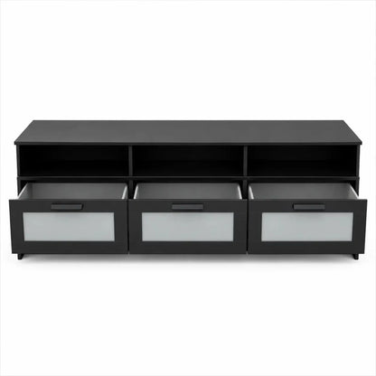 IKEA BRIMNES TV Bench | Black, 180x41x53 cm - used 3 months - Al Thahani Furniture