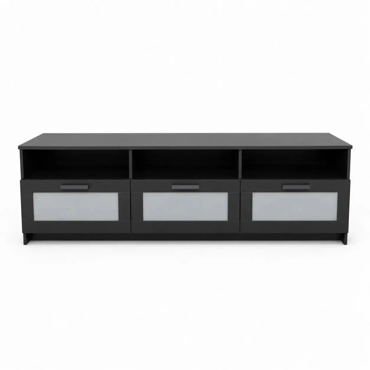 IKEA BRIMNES TV Bench | Black, 180x41x53 cm - used 3 months - Al Thahani Furniture