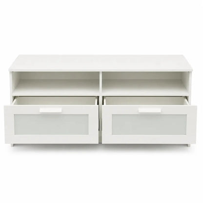 IKEA BRIMNES TV Bench | White - used 9 months - Al Thahani Furniture