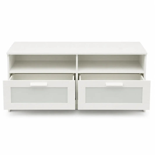 IKEA BRIMNES TV Bench | White - used 9 months - Al Thahani Furniture