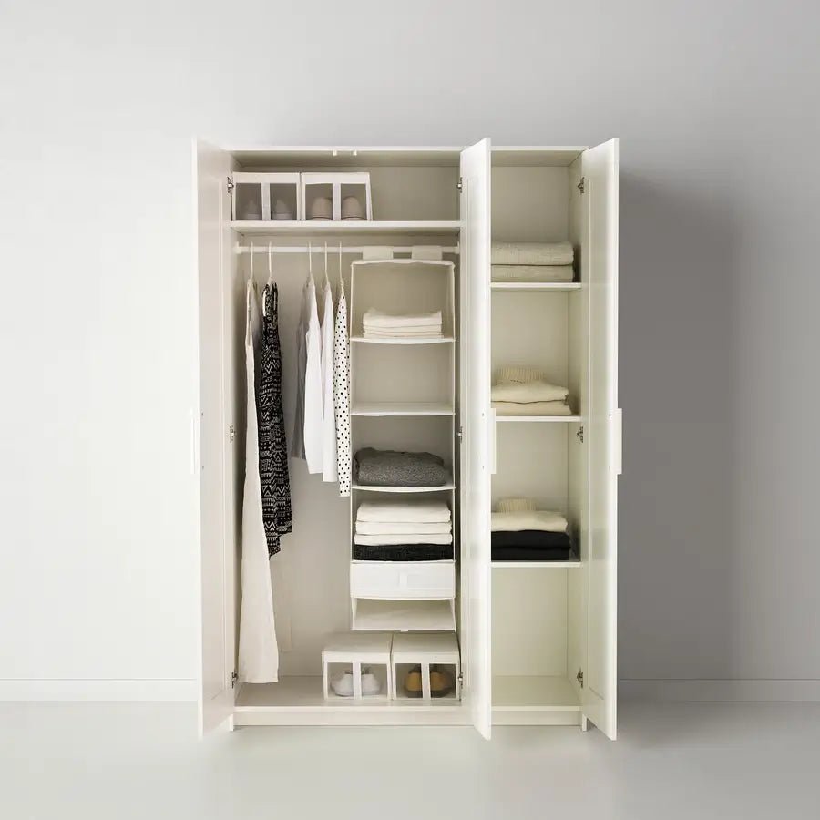IKEA BRIMNES Wardrobe with 3 Doors | White - used 6 months - Al Thahani Furniture