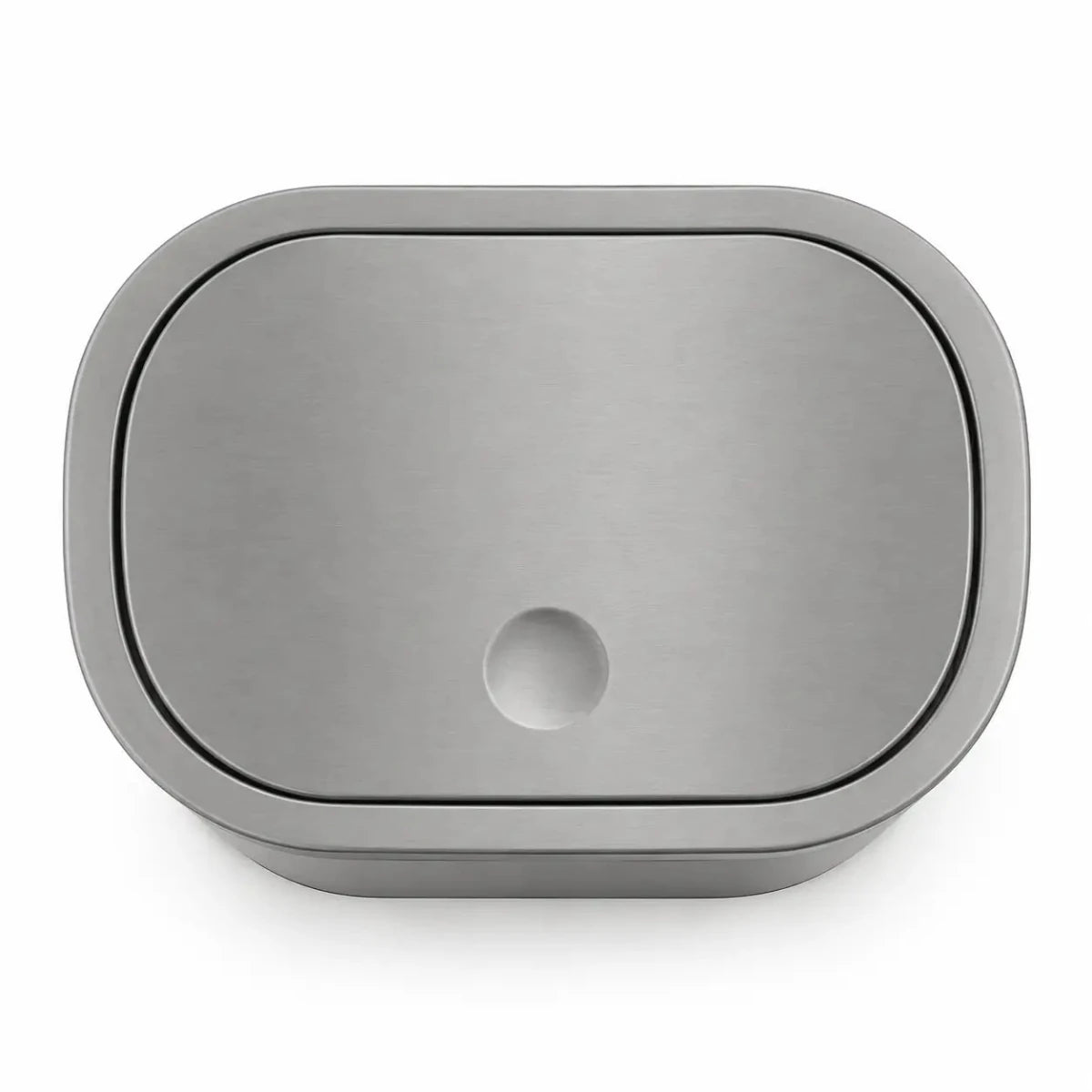 IKEA BROGRUND Touch Top Bin | Stainless Steel, 4L - used 1 months - Al Thahani Furniture