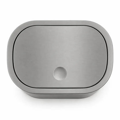 IKEA BROGRUND Touch Top Bin | Stainless Steel, 4L - used 1 months - Al Thahani Furniture