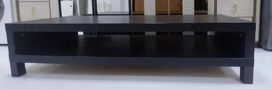 IKEA Center Table with Lower Storage Shelf | Black | Modern Minimalist Design - althahanifurniture