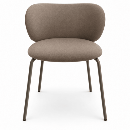 IKEA DOCKSTA 3-Piece Dining Set with 2 KRYLBO Upholstered Chairs – White & Dark Beige – 103 cm - Al Thahani Furniture