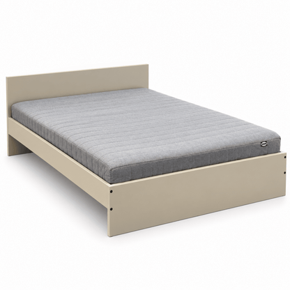 IKEA Double Bed Frame with Mattress – 140 × 200 cm – Beige & Grey - Al Thahani Furniture