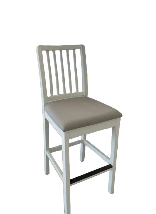 IKEA EKEDALEN Bar Stool | White Solid Wood Frame - althahanifurniture