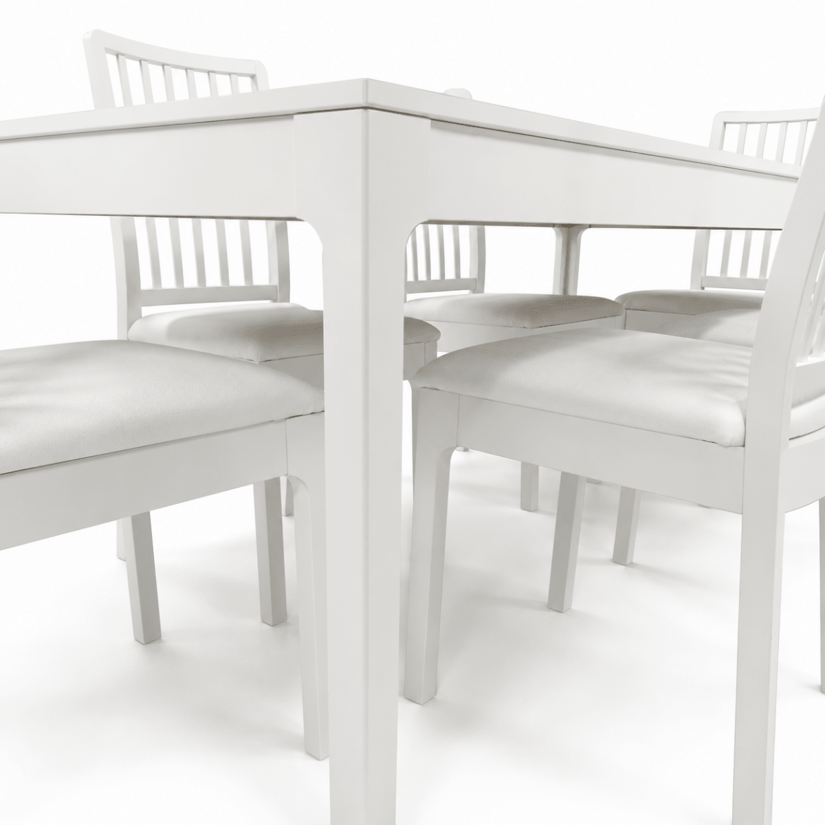 IKEA EKEDALEN Extendable Dining Table with 6 Chairs – White – 180/240 × 90 cm - Al Thahani Furniture