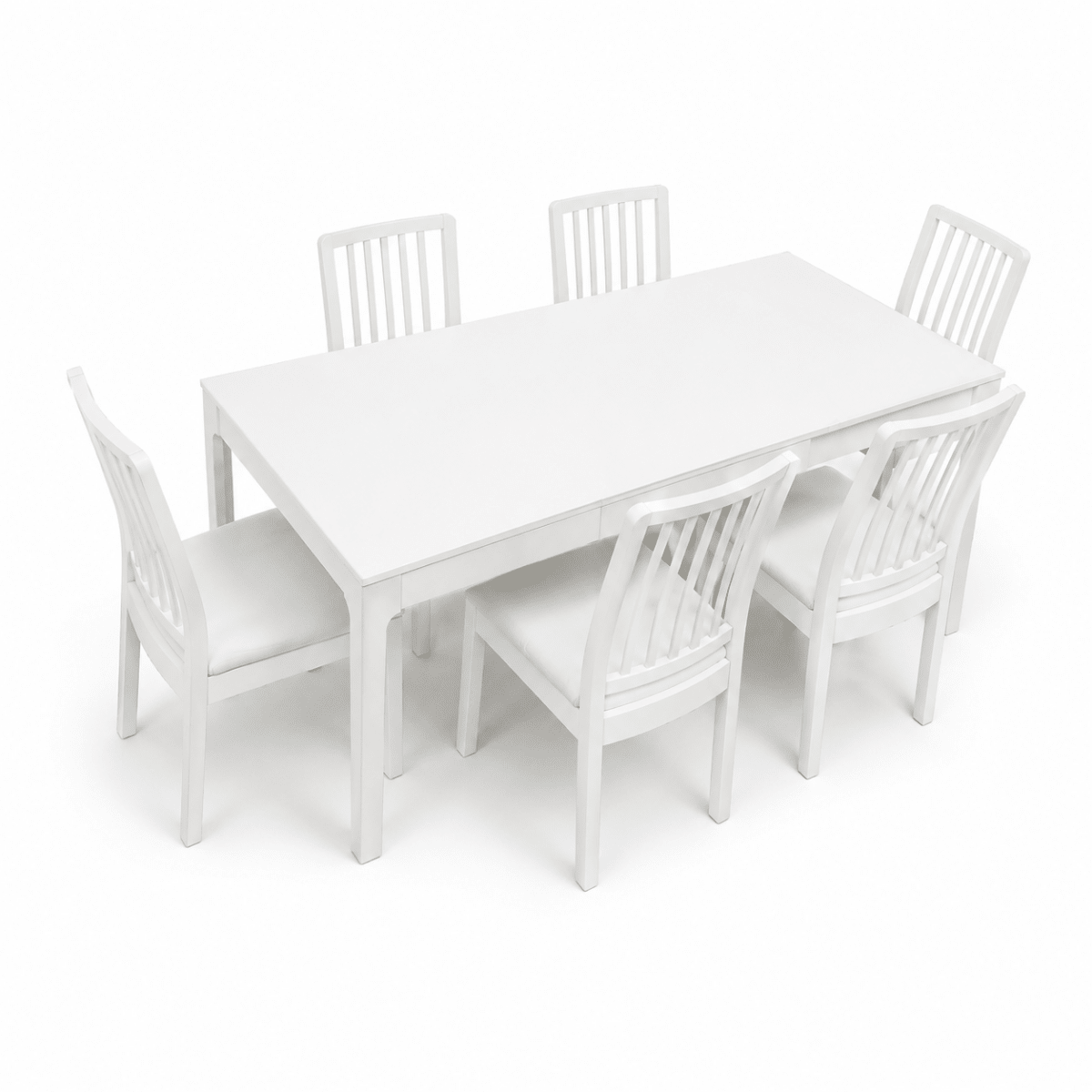 IKEA EKEDALEN Extendable Dining Table with 6 Chairs – White – 180/240 × 90 cm - Al Thahani Furniture