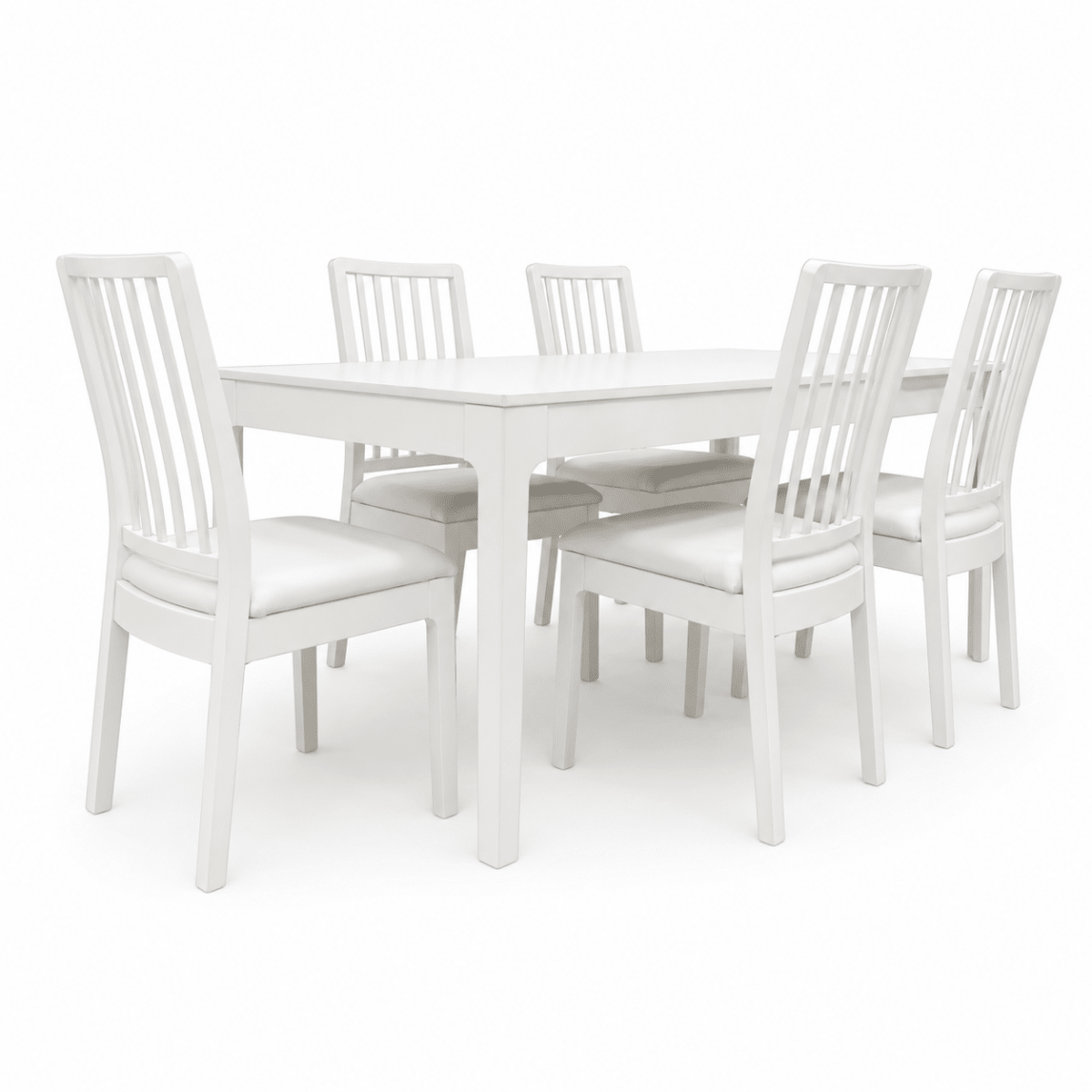 IKEA EKEDALEN Extendable Dining Table with 6 Chairs – White – 180/240 × 90 cm - Al Thahani Furniture