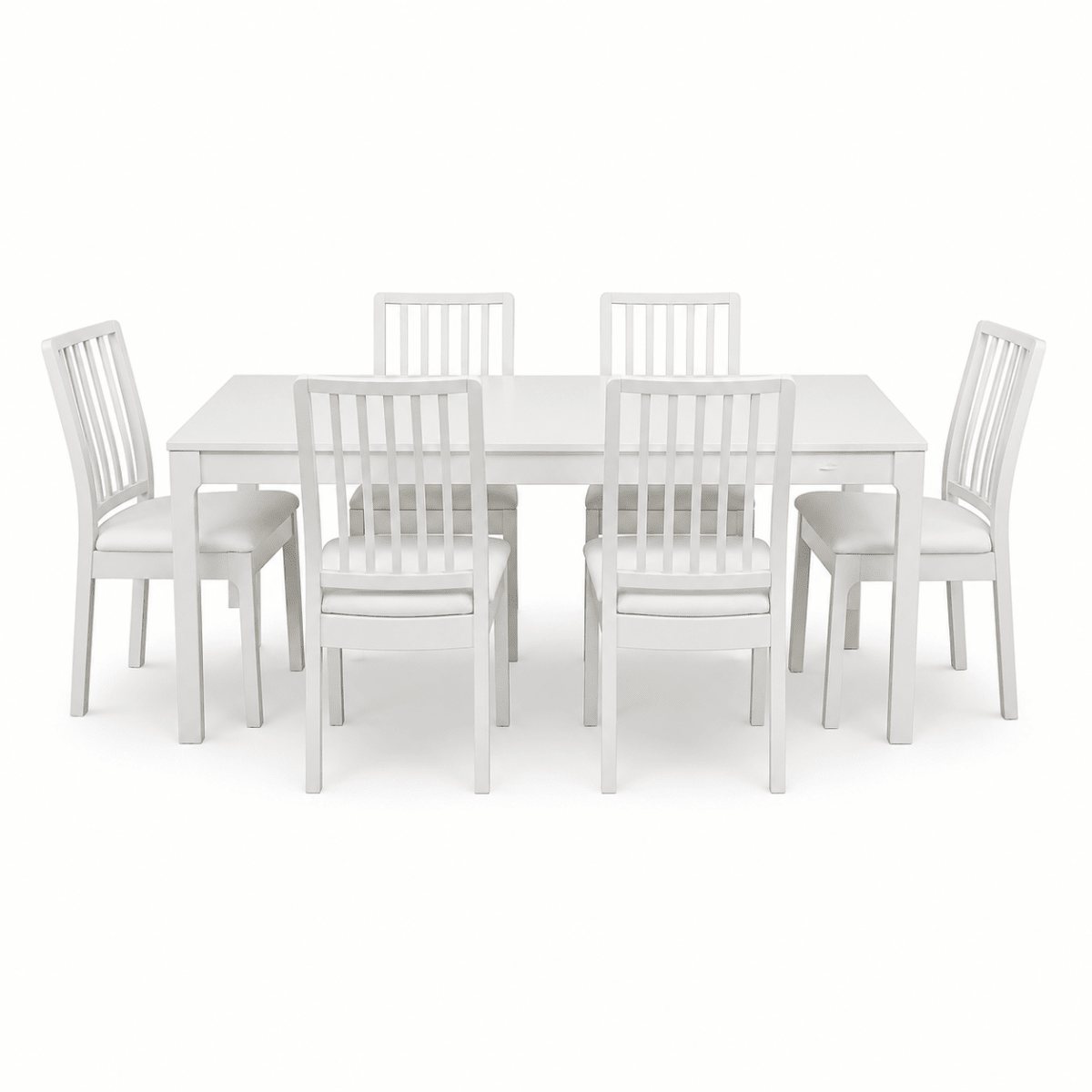 IKEA EKEDALEN Extendable Dining Table with 6 Chairs – White – 180/240 × 90 cm - Al Thahani Furniture