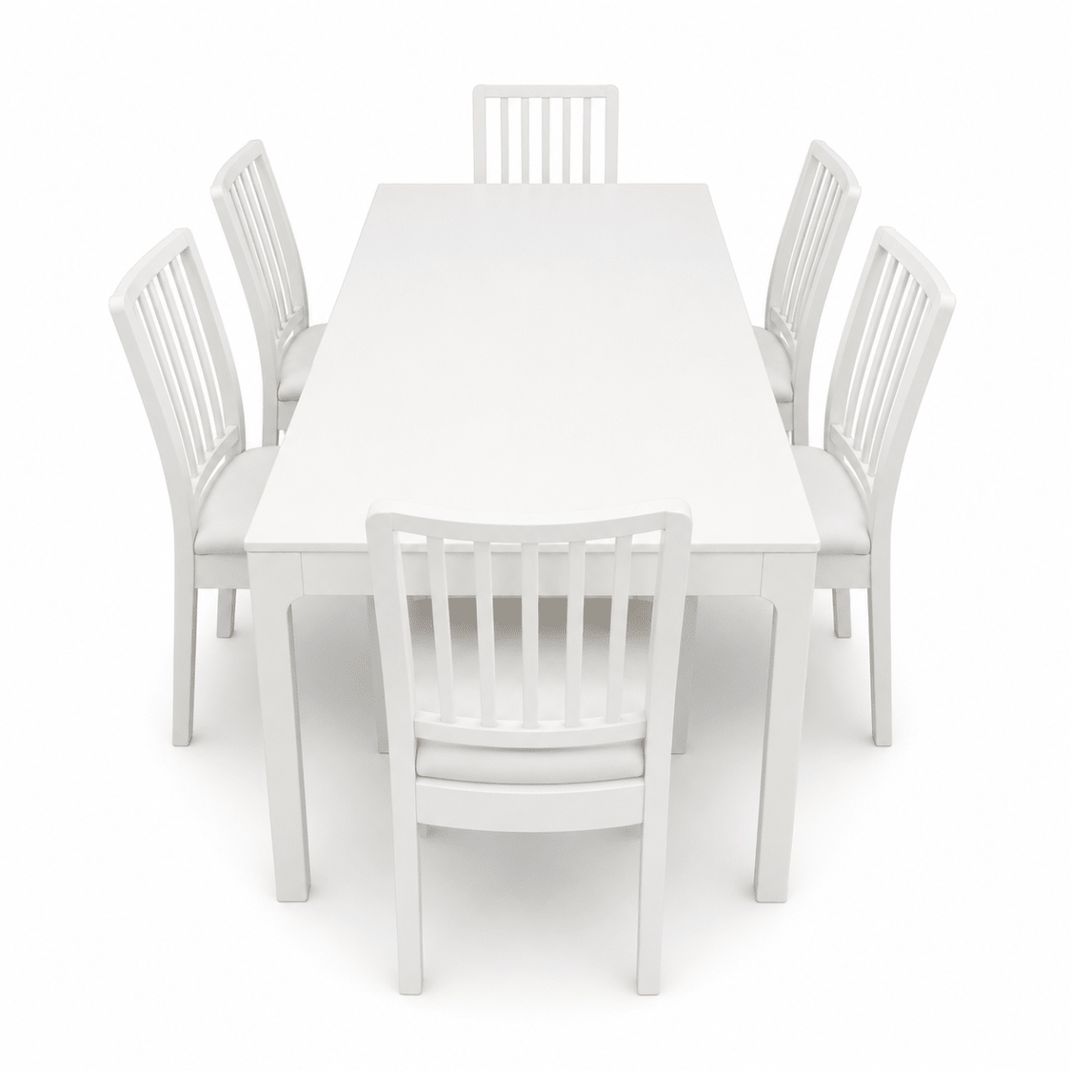 IKEA EKEDALEN Extendable Dining Table with 6 Chairs – White – 180/240 × 90 cm - Al Thahani Furniture