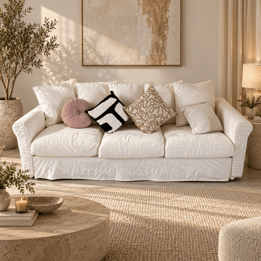 IKEA EKTORP 3-Seater Sofa – Blekinge White – 218 cm - Al Thahani Furniture