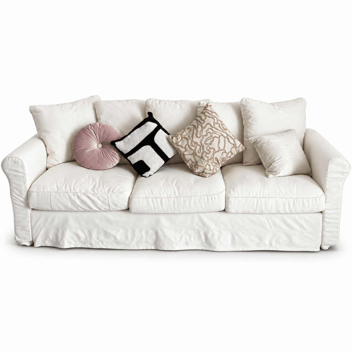 IKEA EKTORP 3-Seater Sofa – Blekinge White – 218 cm - Al Thahani Furniture