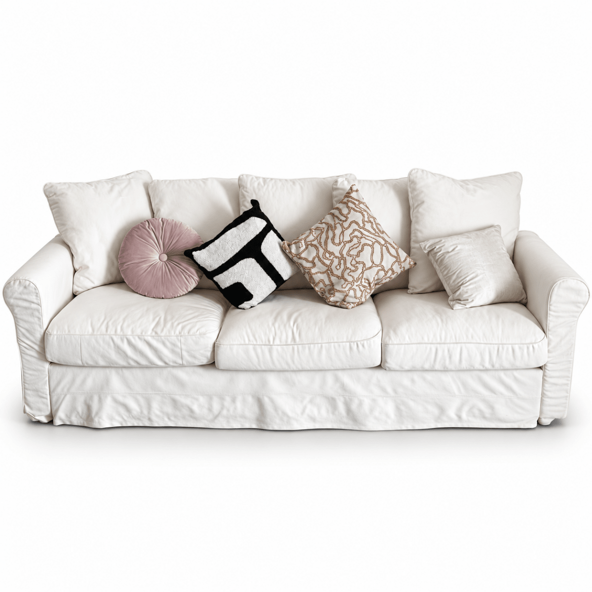 IKEA EKTORP 3-Seater Sofa – Blekinge White – 218 cm - Al Thahani Furniture