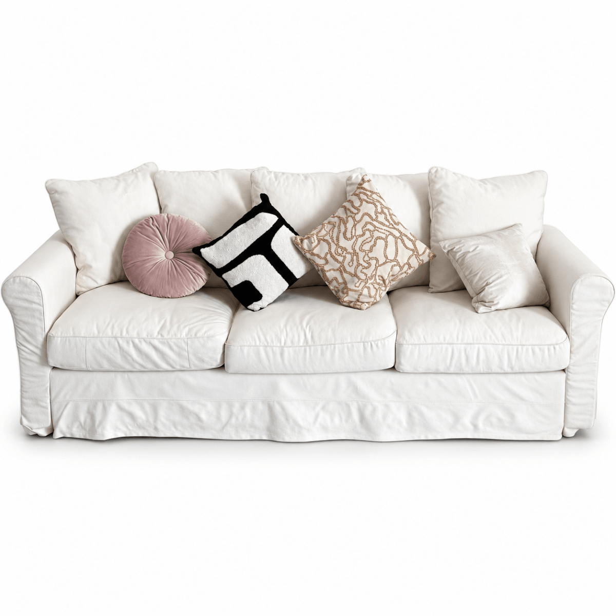 IKEA EKTORP 3-Seater Sofa – Blekinge White – 218 cm - Al Thahani Furniture